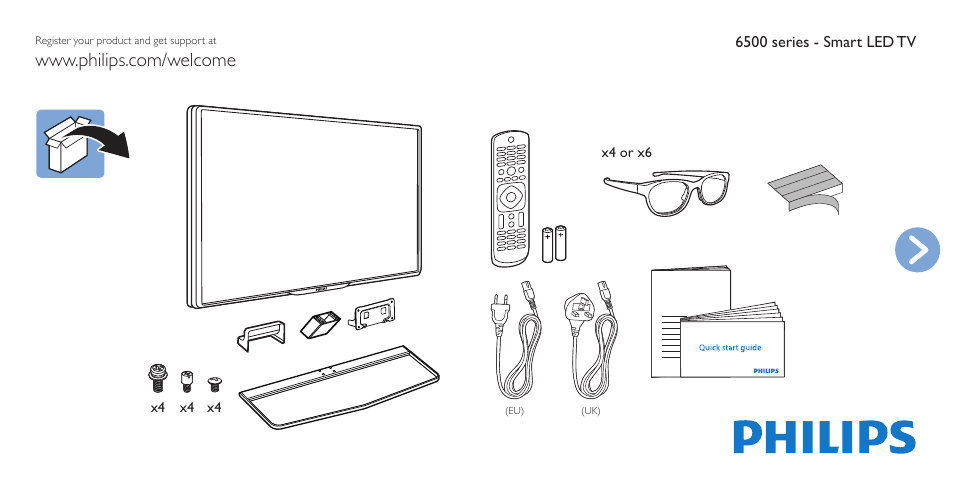 Philips 6000 series Televisor LED Full HD plano User Manual | 12 pages