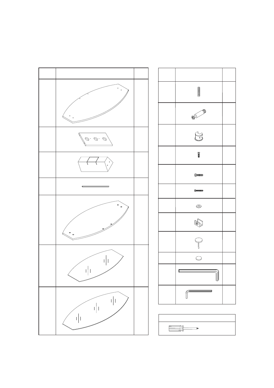 Part list | Atlantic Metro 36835513 User Manual | Page 3 / 11