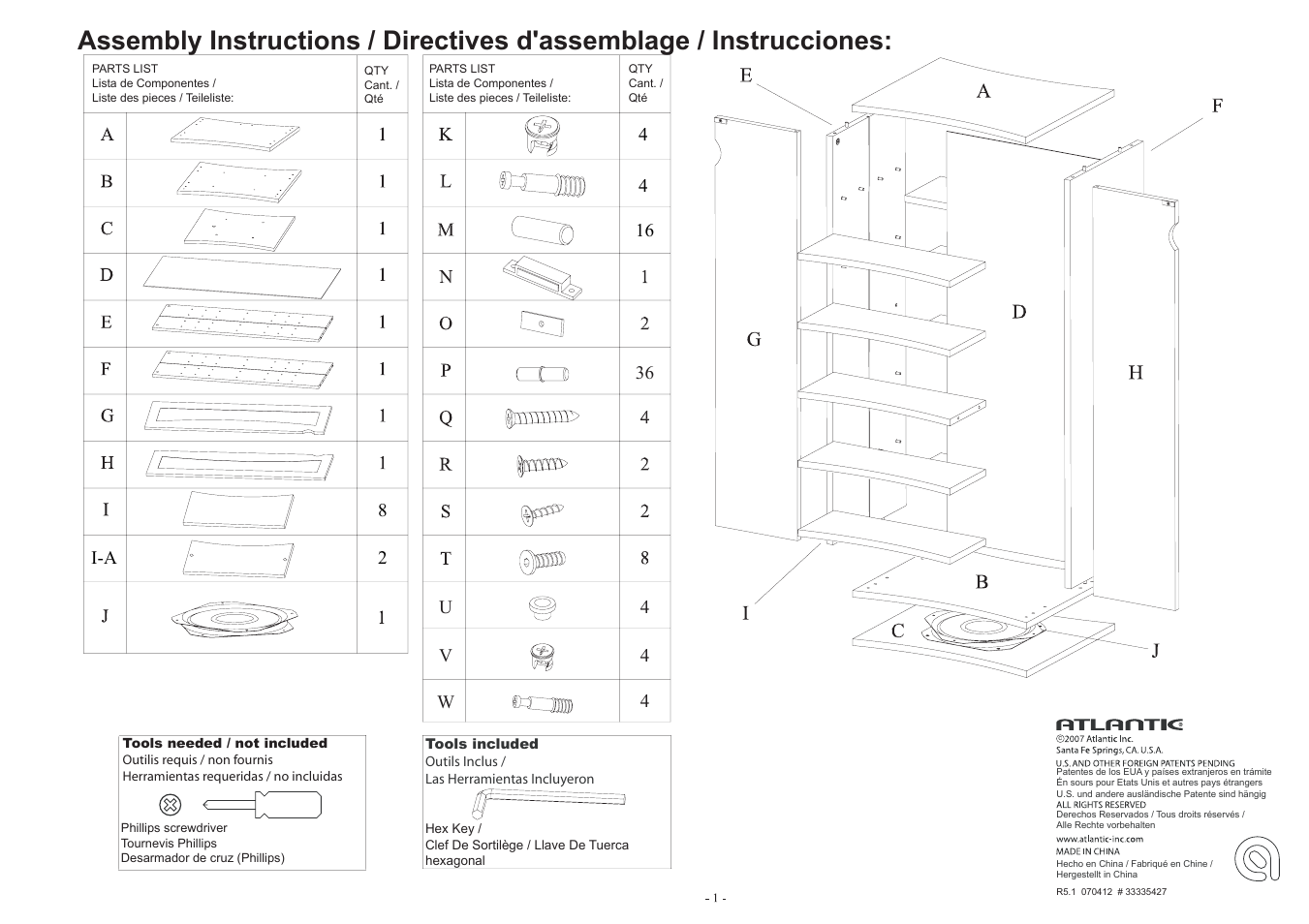 Atlantic 442 CD User Manual | Page 2 / 6
