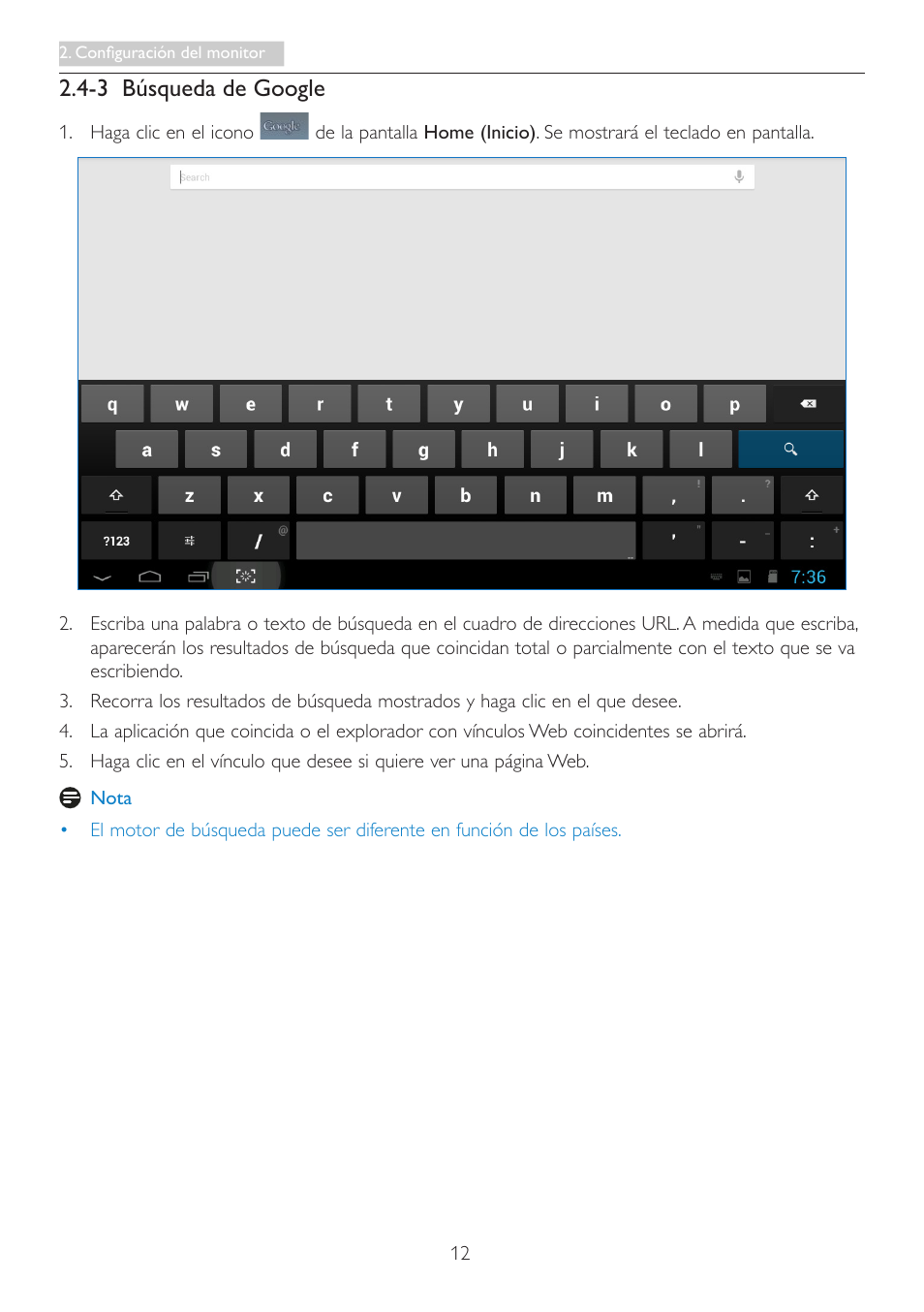 3 búsqueda de google | Philips Smart All-in-One User Manual | Page 14 / 43