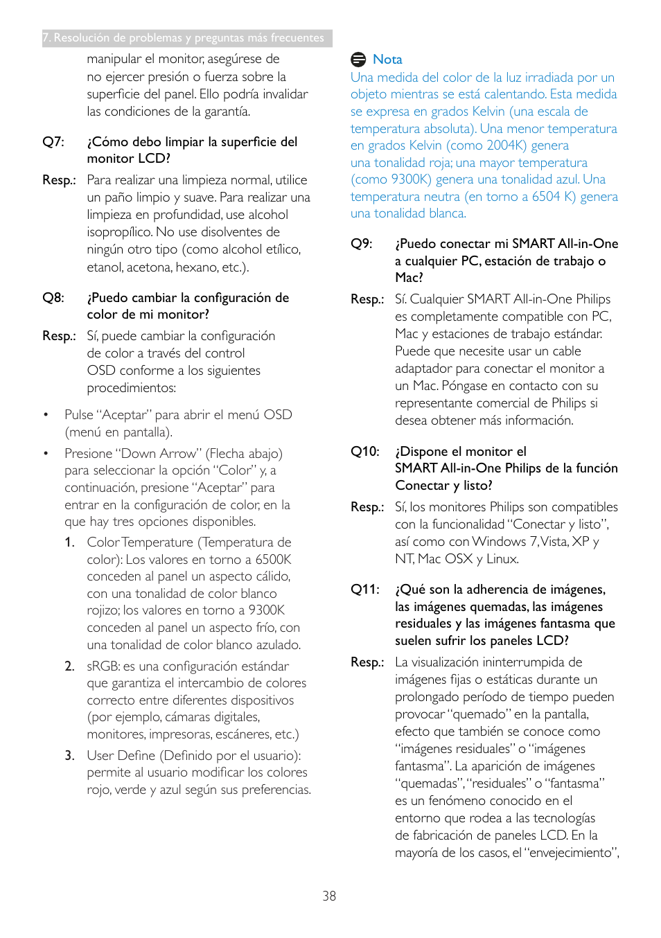 Philips Smart All-in-One User Manual | Page 40 / 43