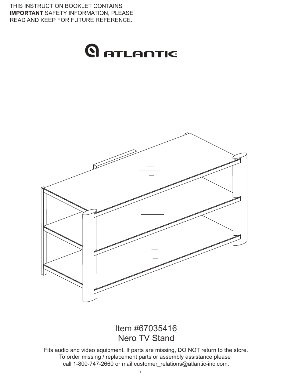 Atlantic 67035416 User Manual | 9 pages