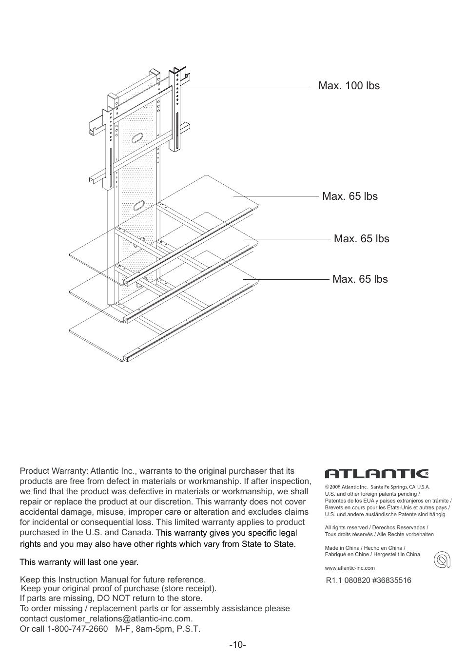 Atlantic 36835516 User Manual | Page 11 / 11