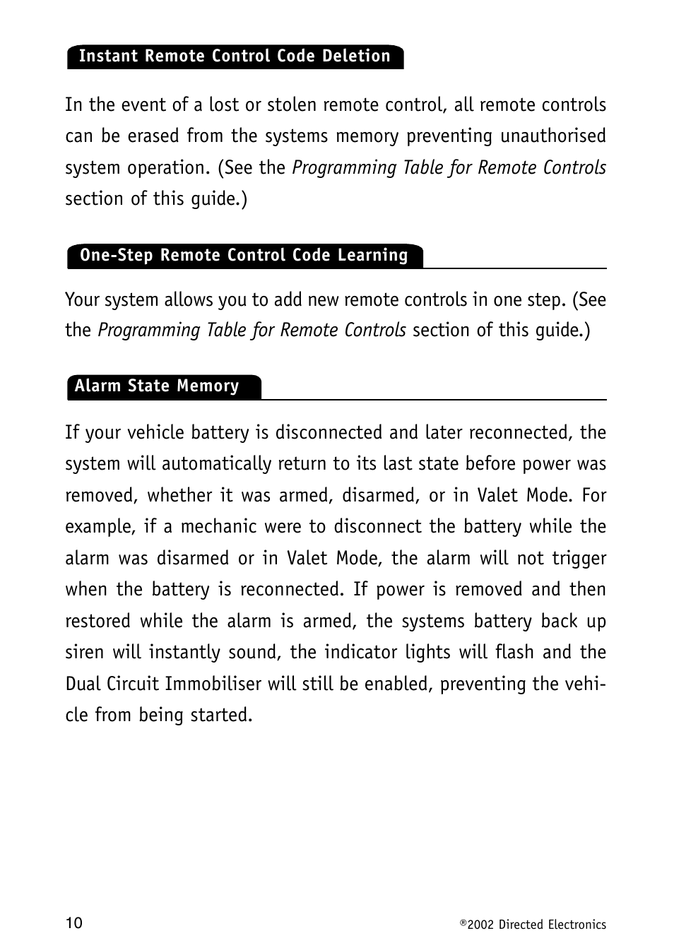 Avital Auto Security System MAXX1 User Manual | Page 10 / 34