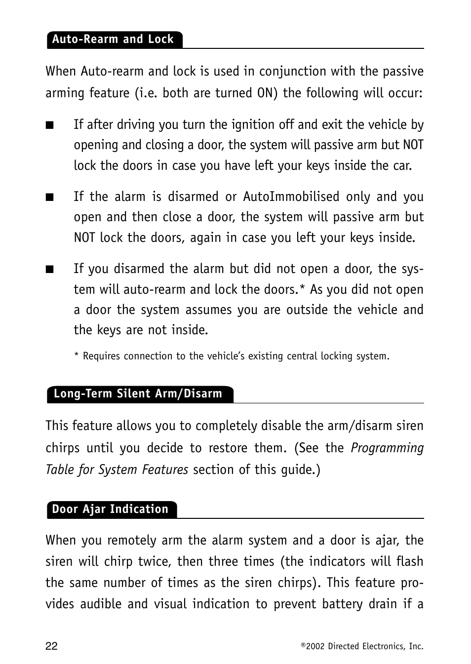 Avital Auto Security System MAXX1 User Manual | Page 22 / 34
