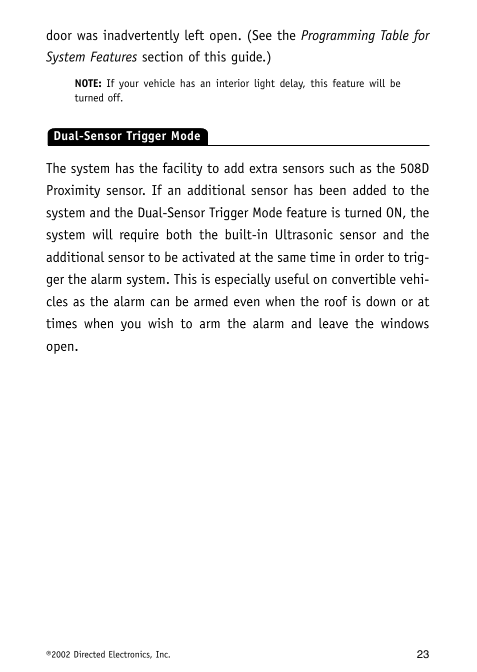 Avital Auto Security System MAXX1 User Manual | Page 23 / 34