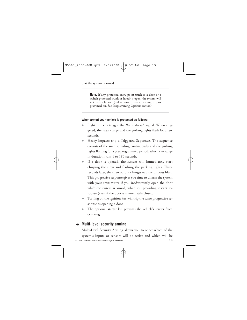 Avital 5303 User Manual | Page 16 / 43