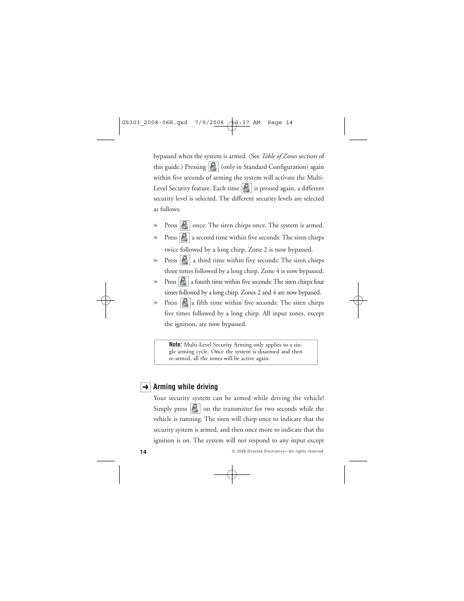 Avital 5303 User Manual | Page 17 / 43