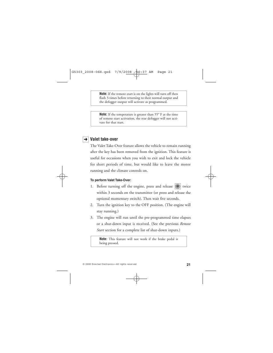 Avital 5303 User Manual | Page 24 / 43