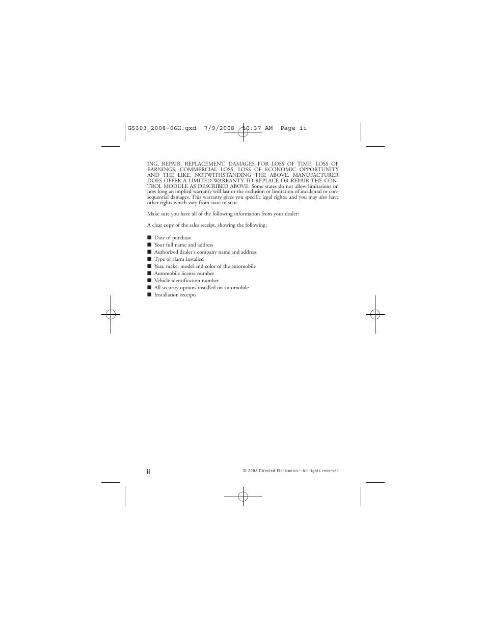 Avital 5303 User Manual | Page 3 / 43