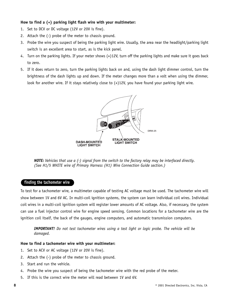 Avital AviStart 3000 User Manual | Page 8 / 40