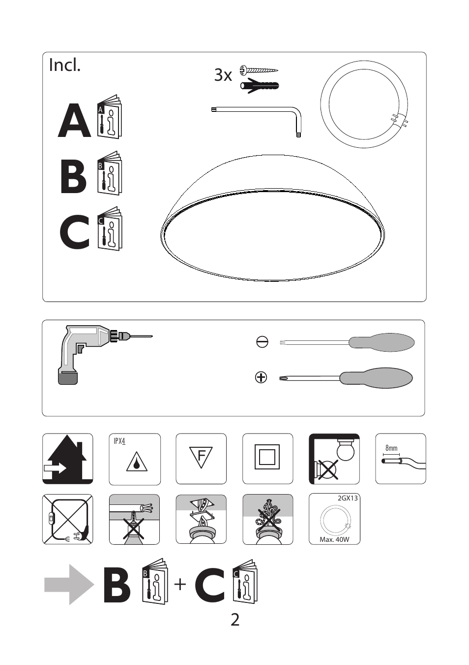 В i+c i | Philips InStyle Plafón User Manual | Page 2 / 8