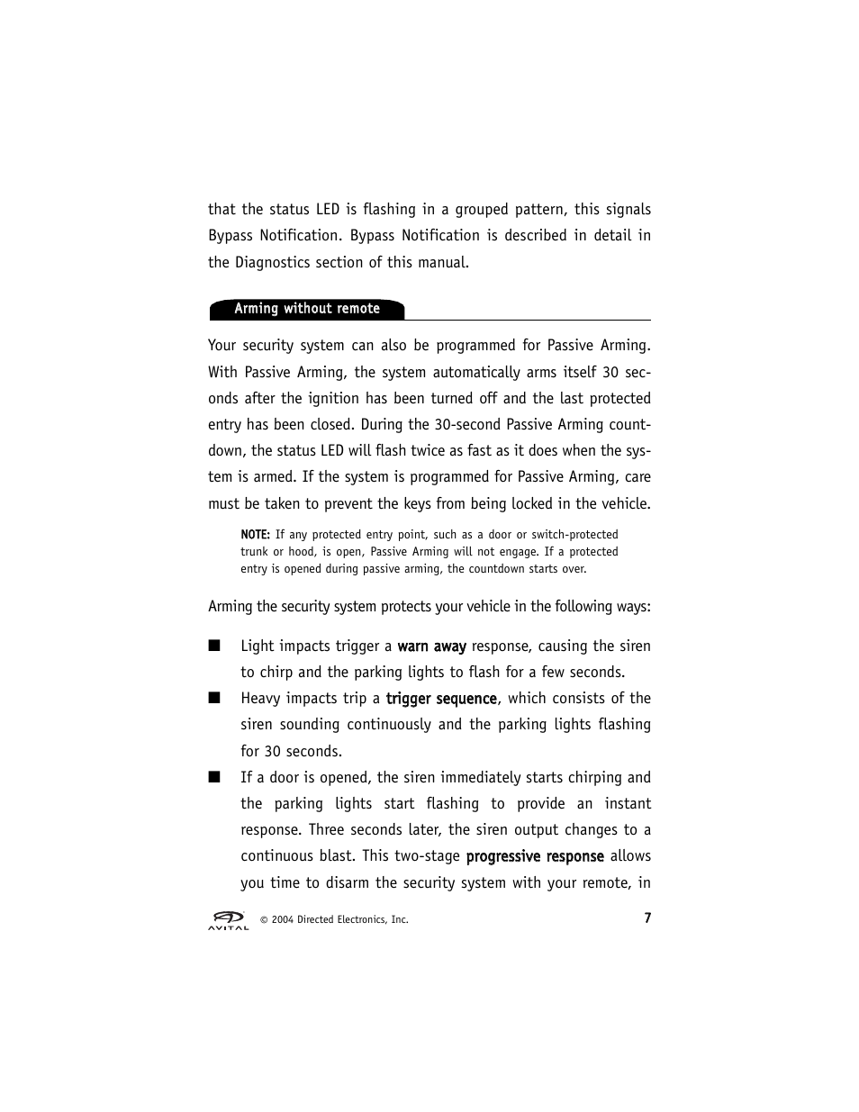 Avital 2300 User Manual | Page 11 / 26