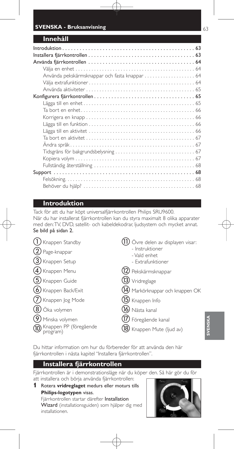 Philips Prestigo Mando a distancia universal User Manual | Page 63 / 84