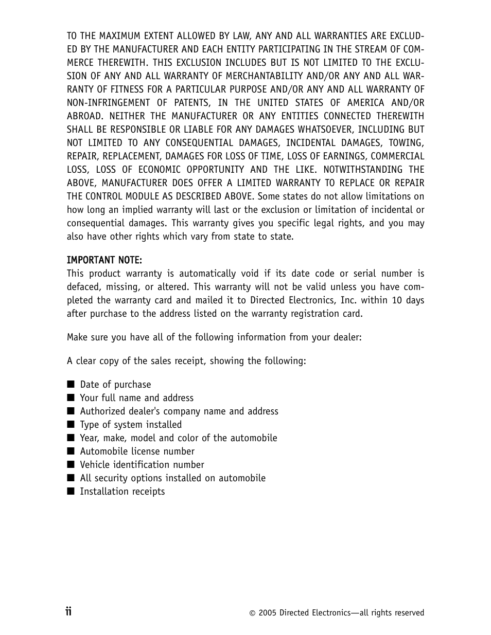 Avital Avital 4000 User Manual | Page 3 / 19