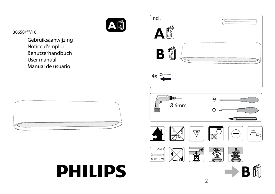 Philips Ecomoods Plafón User Manual | 4 pages