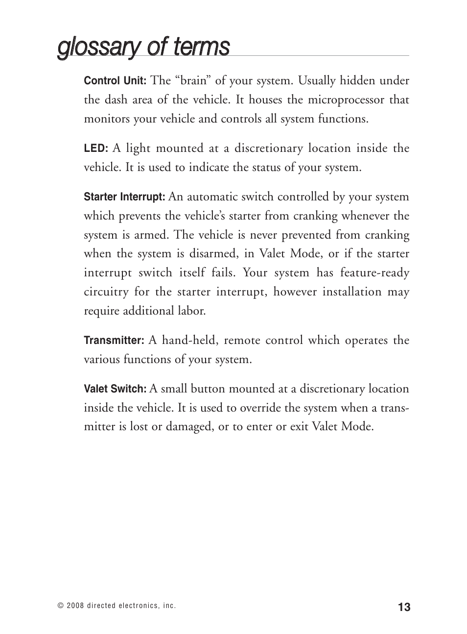 Avital Keyless Entry System. 2101L User Manual | Page 14 / 19