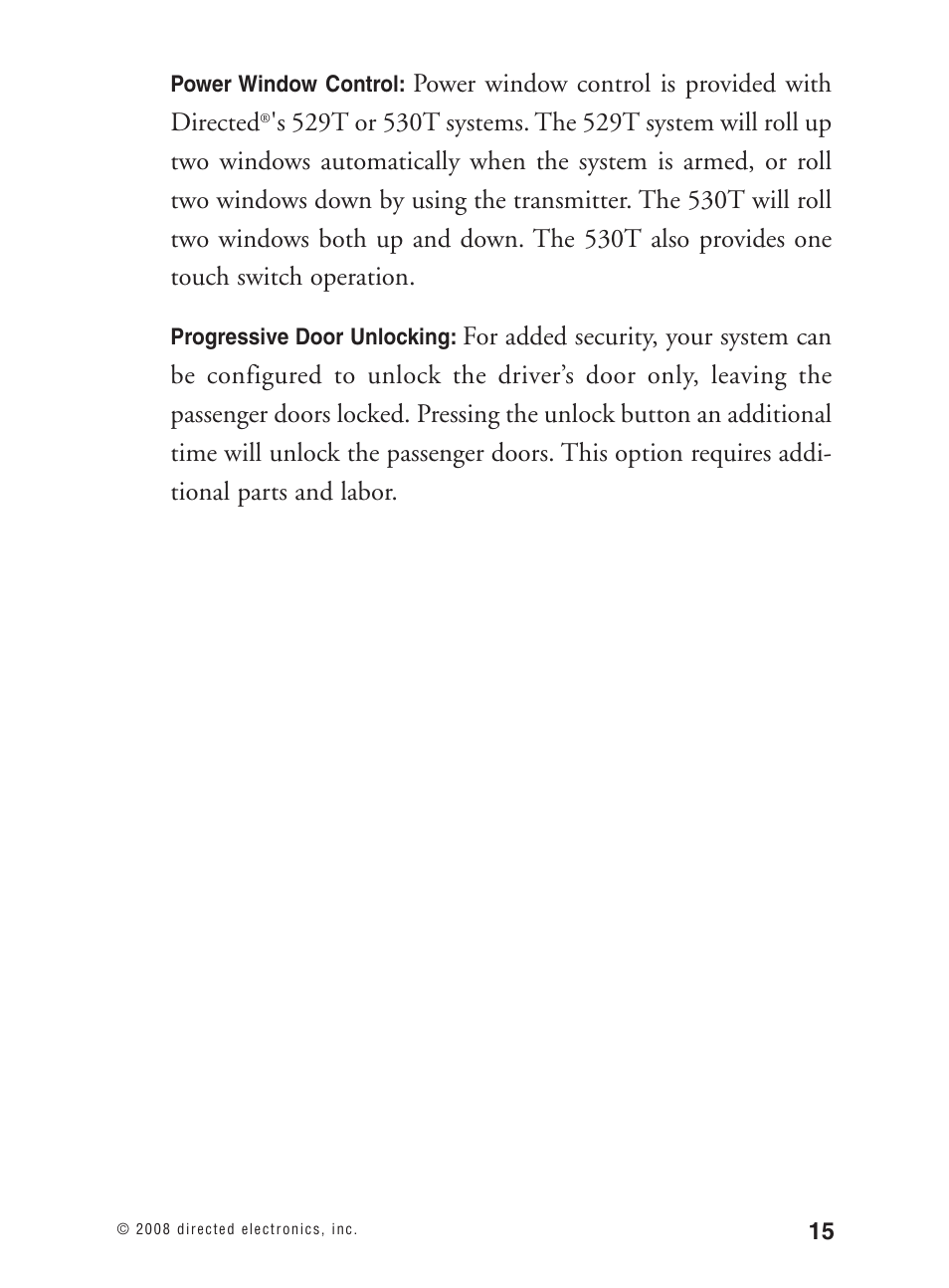Avital Keyless Entry System. 2101L User Manual | Page 16 / 19
