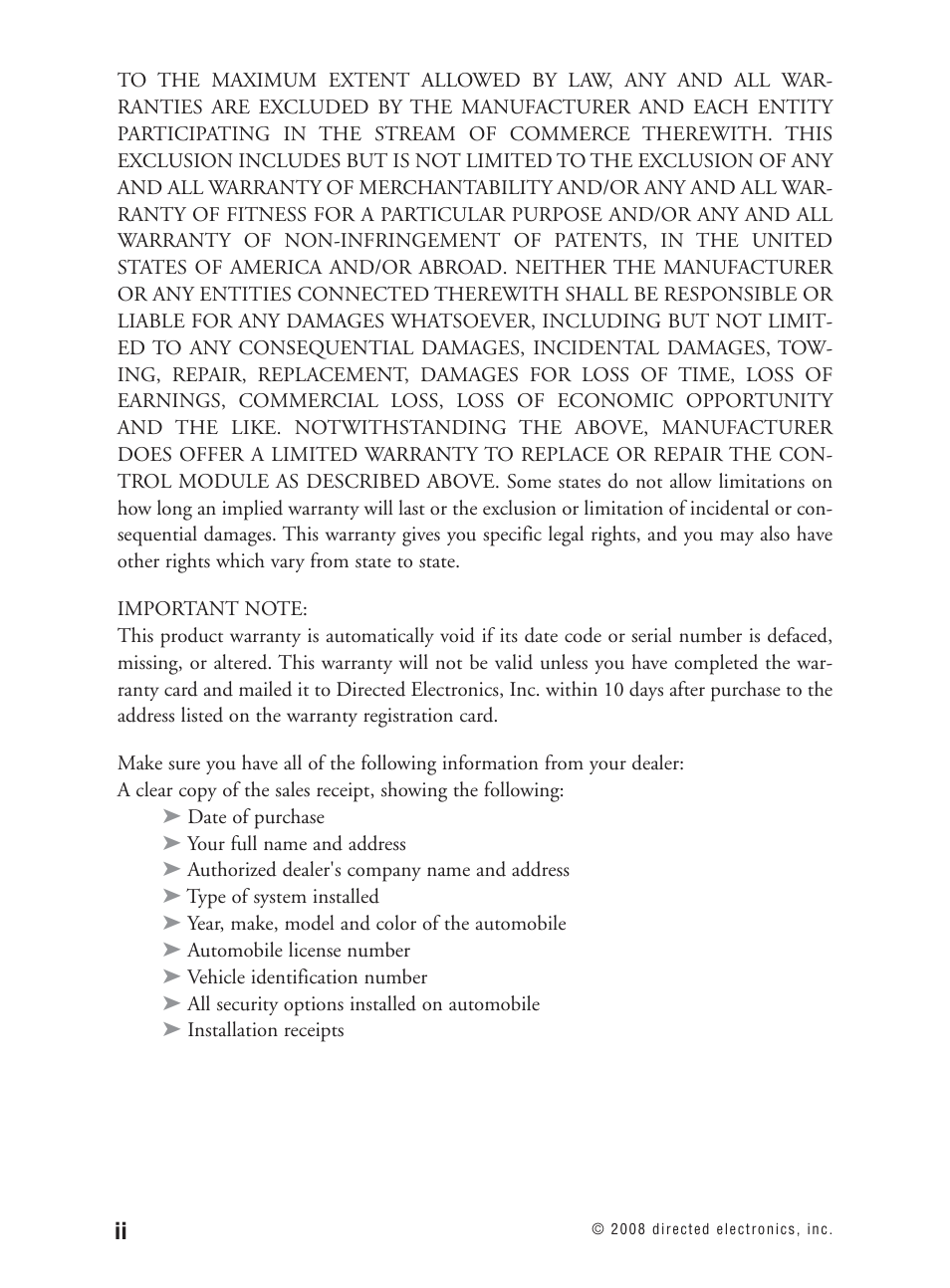 Avital Keyless Entry System. 2101L User Manual | Page 3 / 19