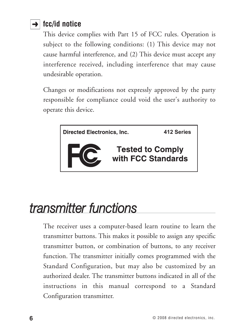 Avital Keyless Entry System. 2101L User Manual | Page 7 / 19