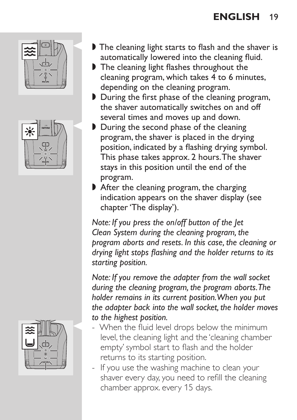 Philips Afeitadora eléctrica User Manual | Page 17 / 190