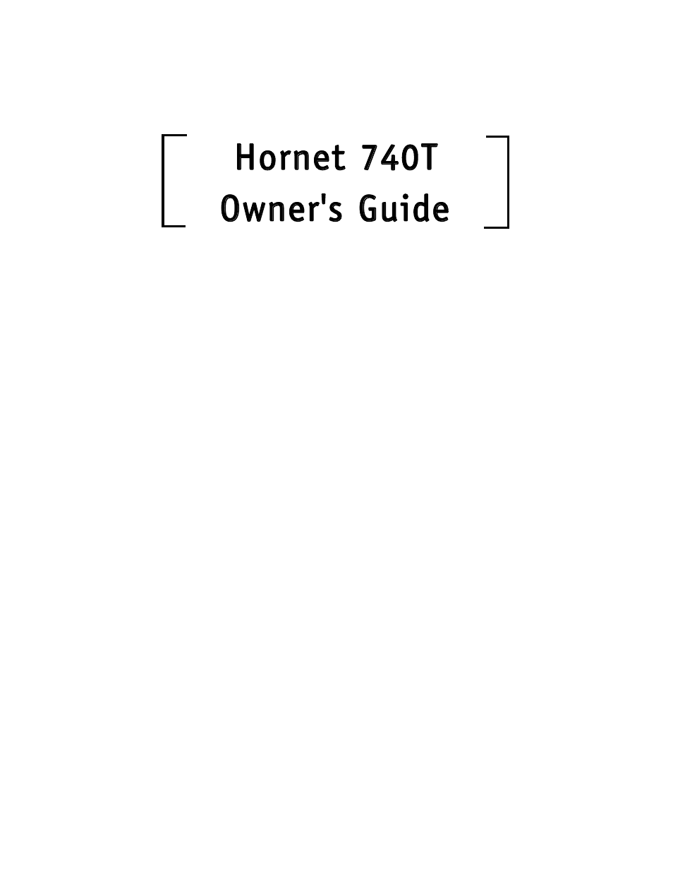 Avital 740T User Manual | 26 pages