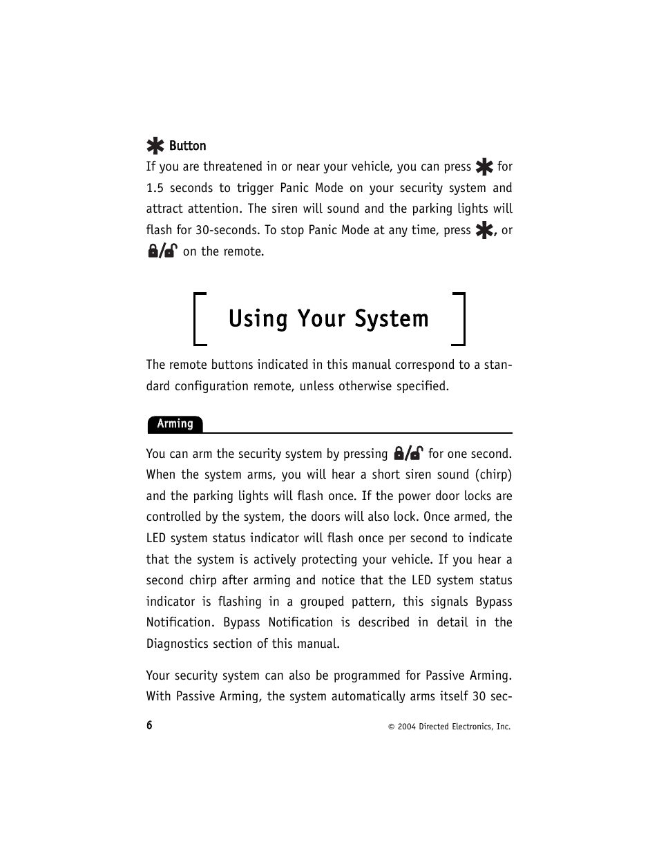 Uussiin ng g y yo ou urr ssyysstteem m | Avital 740T User Manual | Page 10 / 26