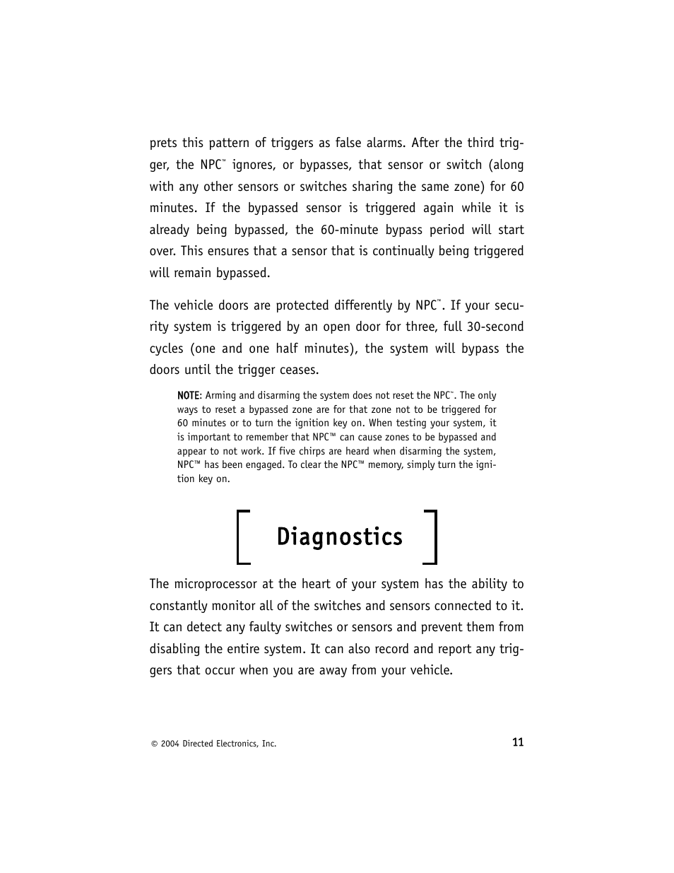 Ddiiaag gn no ossttiiccss | Avital 740T User Manual | Page 15 / 26