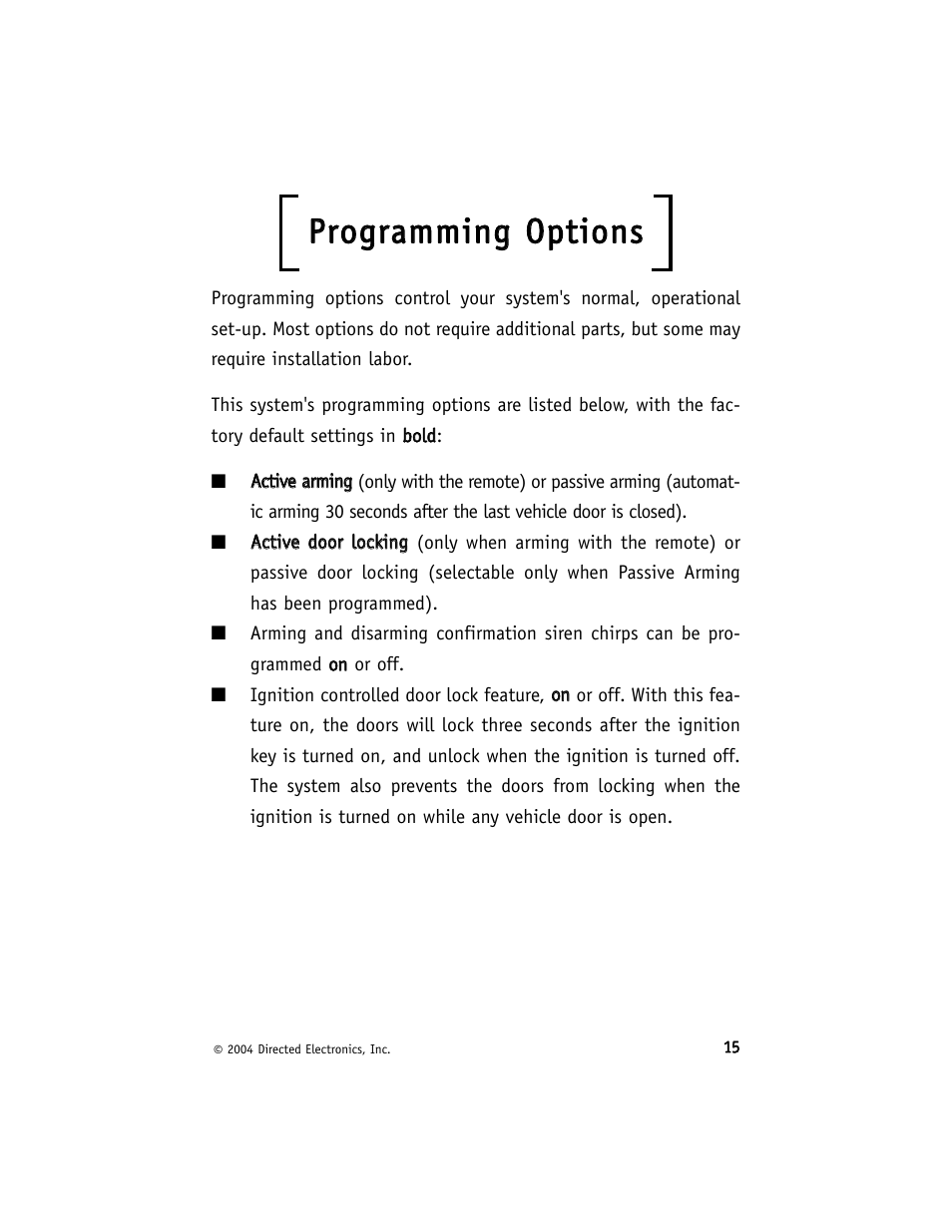 Pprro og grraam mm miin ng g o op pttiio on nss | Avital 740T User Manual | Page 19 / 26