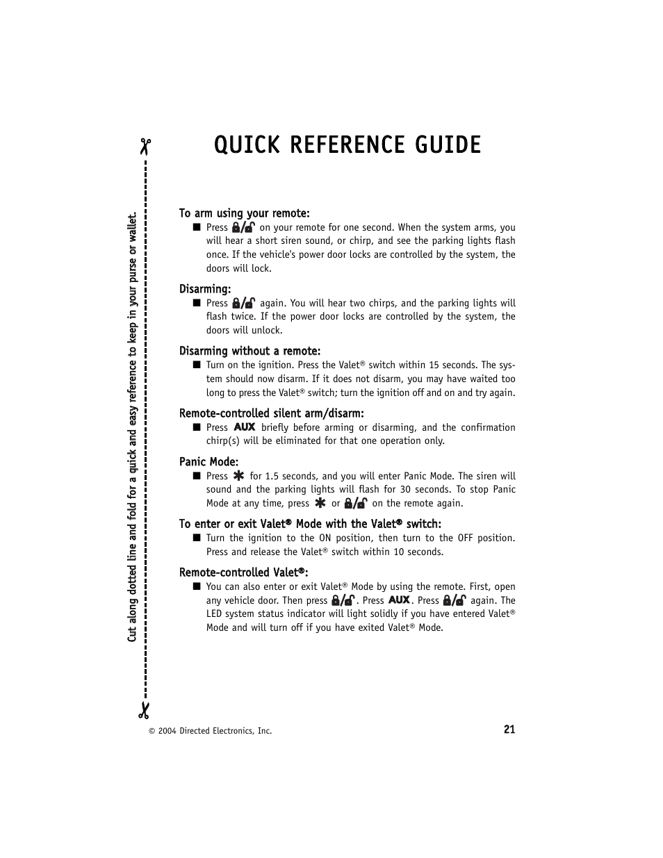 Qqu uiicck k r reeffeer reen nccee g gu uiid dee | Avital 740T User Manual | Page 25 / 26