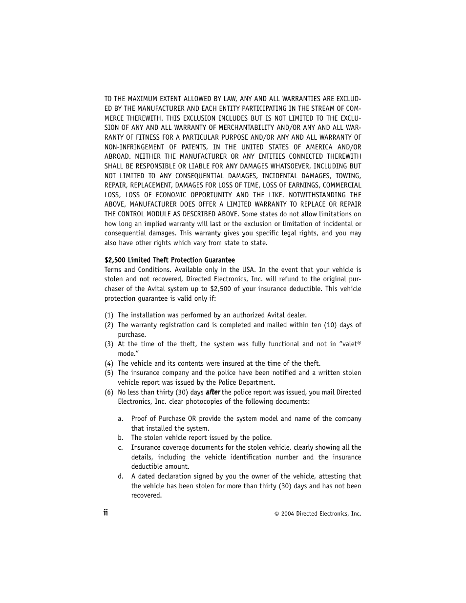 Avital 740T User Manual | Page 3 / 26