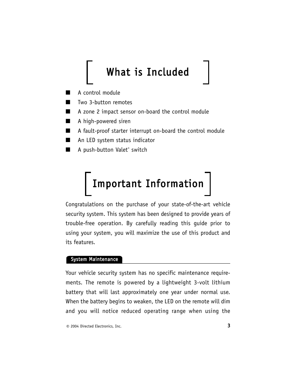 Wwh haatt iiss iin nccllu ud deed d, Iim mp po orrttaan ntt iin nffo orrm maattiio on n | Avital 740T User Manual | Page 7 / 26