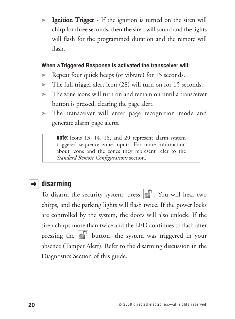 Disarming | Avital 3300L User Manual | Page 25 / 41