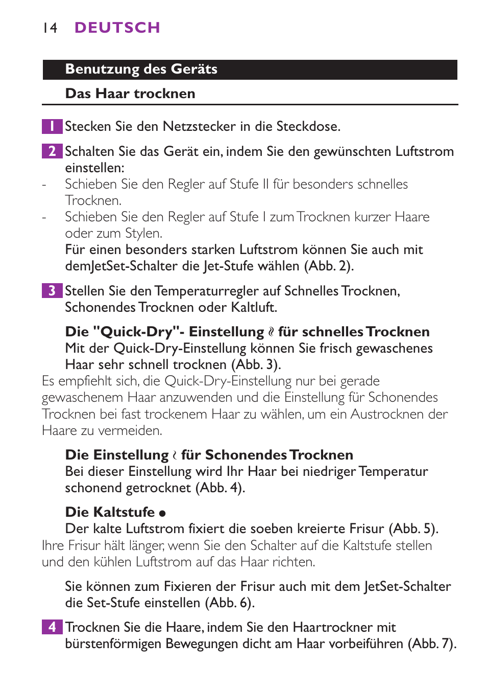 Philips Secador User Manual | Page 14 / 88