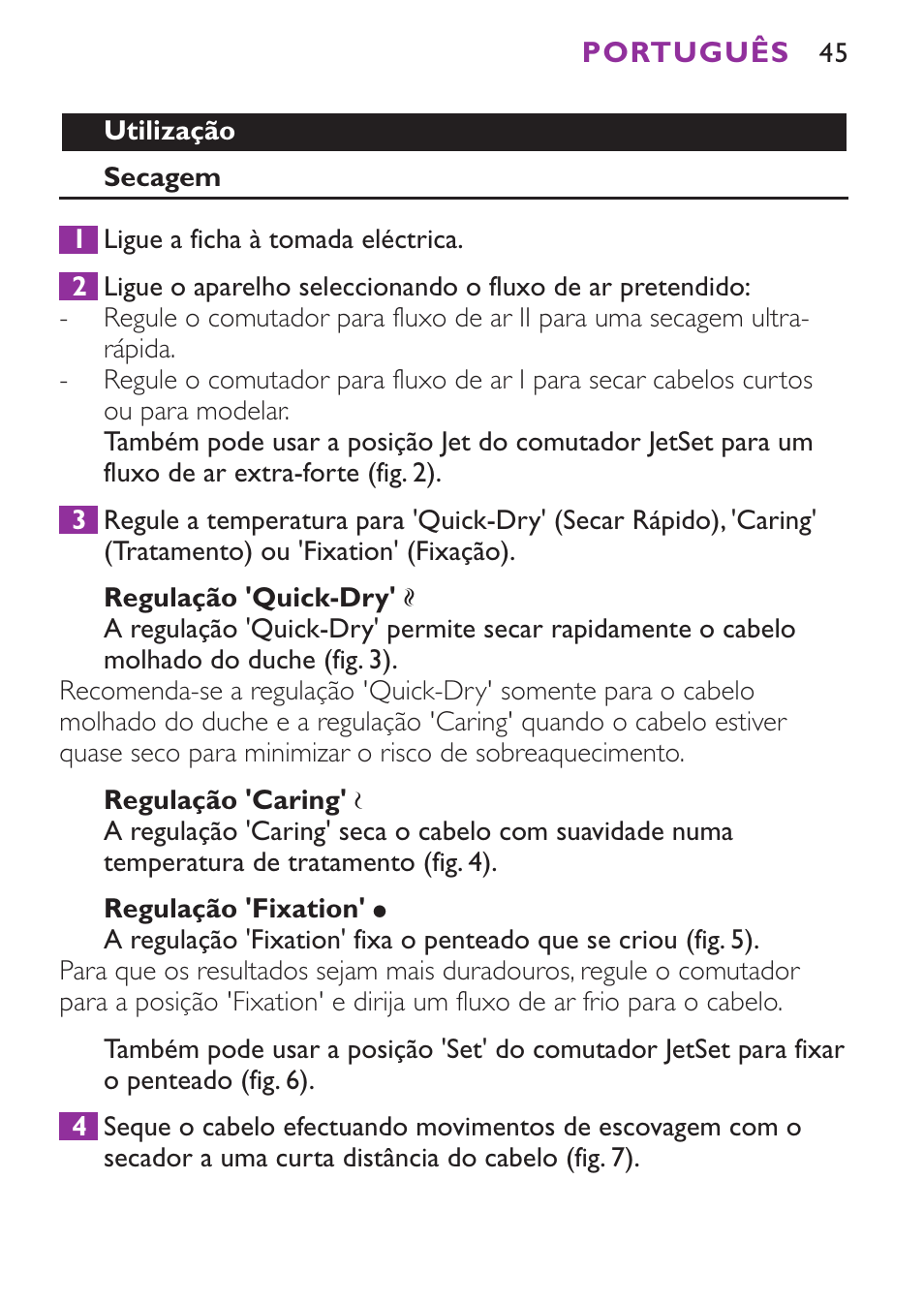 Philips Secador User Manual | Page 45 / 88