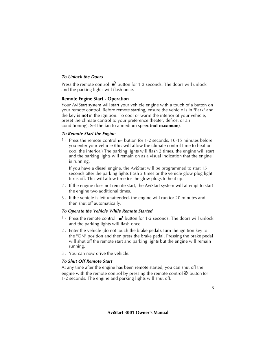 Avital AVISTART 3001 User Manual | Page 7 / 12