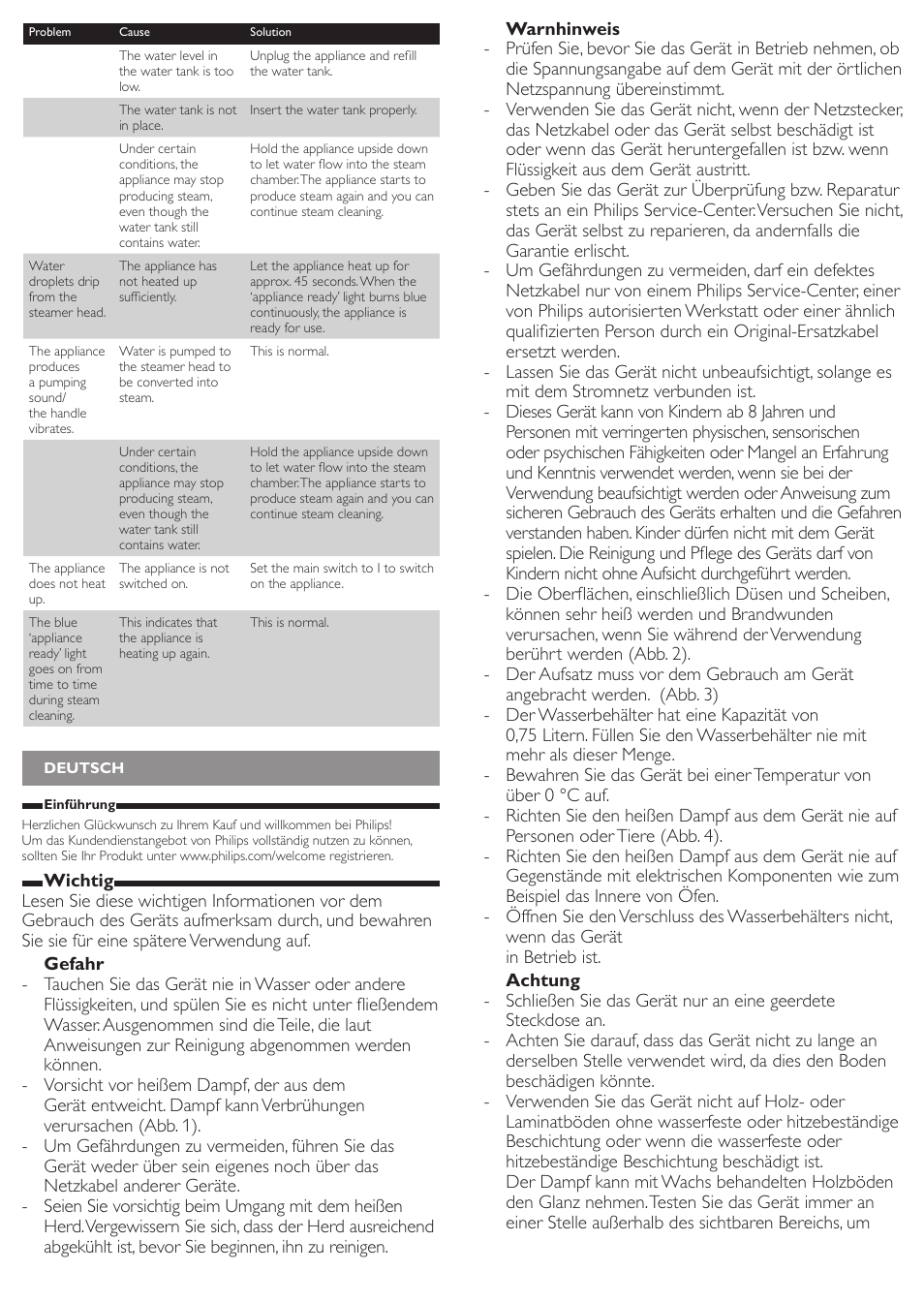 Philips SteamCleaner Multi Vaporeta de mano User Manual | Page 3 / 13