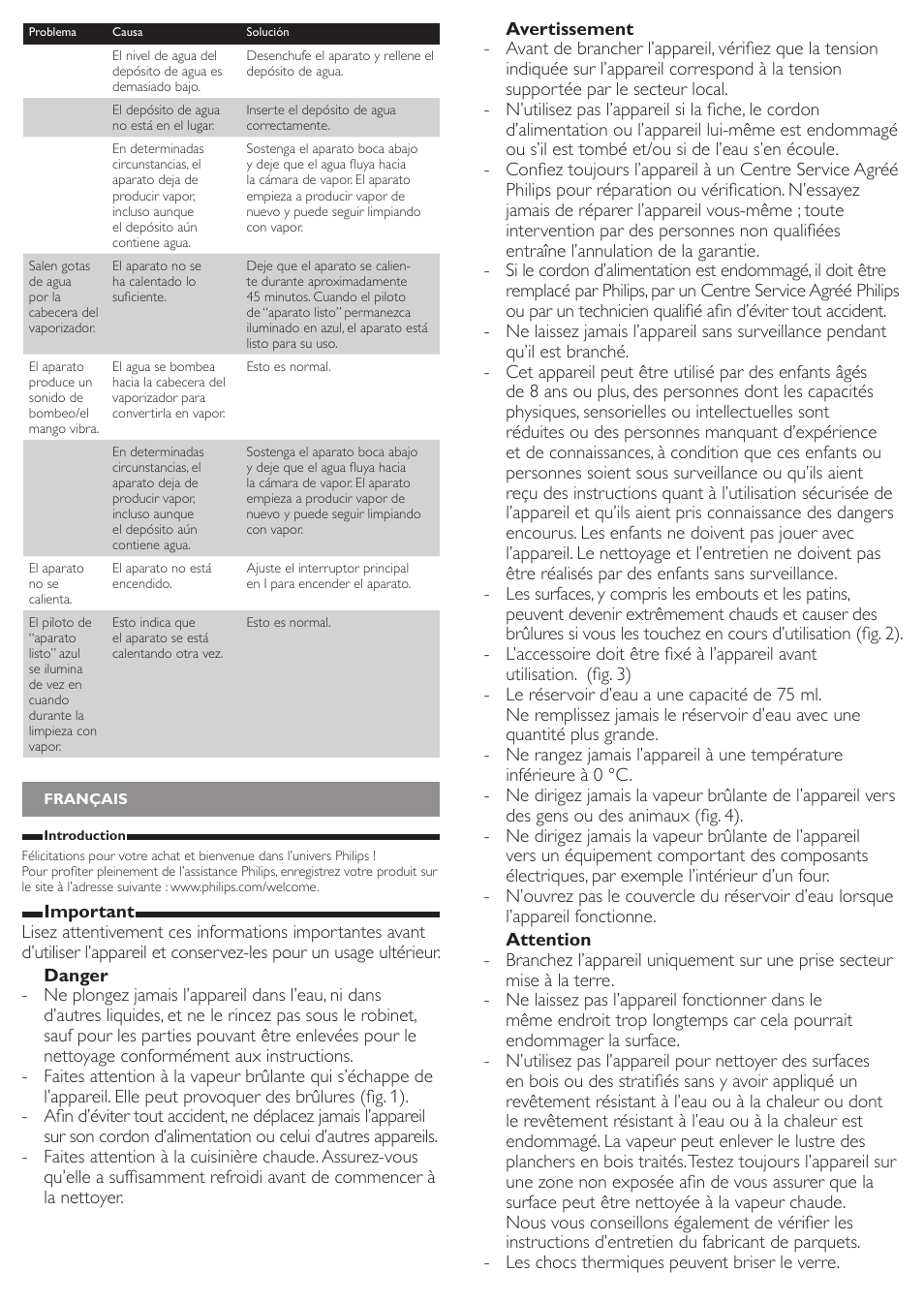 Philips SteamCleaner Multi Vaporeta de mano User Manual | Page 6 / 13