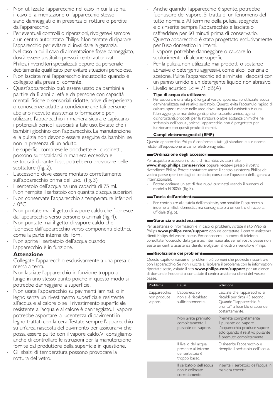 Philips SteamCleaner Multi Vaporeta de mano User Manual | Page 8 / 13