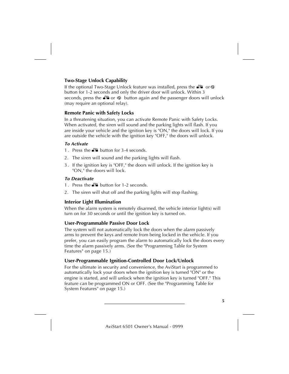 Avital AVISTART 6501 User Manual | Page 7 / 20