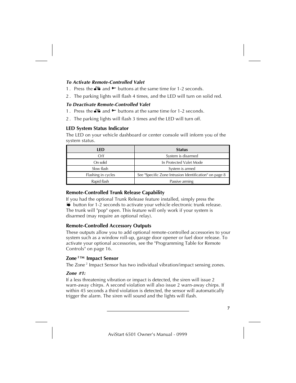 Avital AVISTART 6501 User Manual | Page 9 / 20