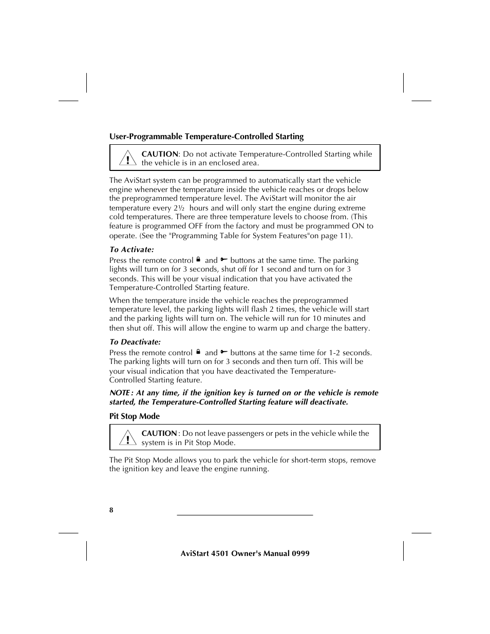 Avital AVISTART 4501 User Manual | Page 10 / 16