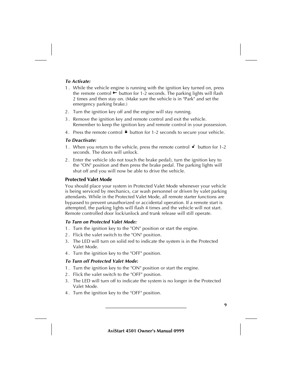 Avital AVISTART 4501 User Manual | Page 11 / 16