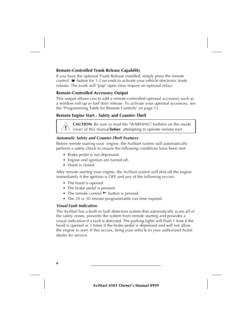 Avital AVISTART 4501 User Manual | Page 8 / 16