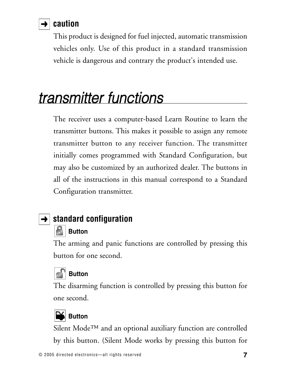 Avital Model 4300 User Manual | Page 10 / 45