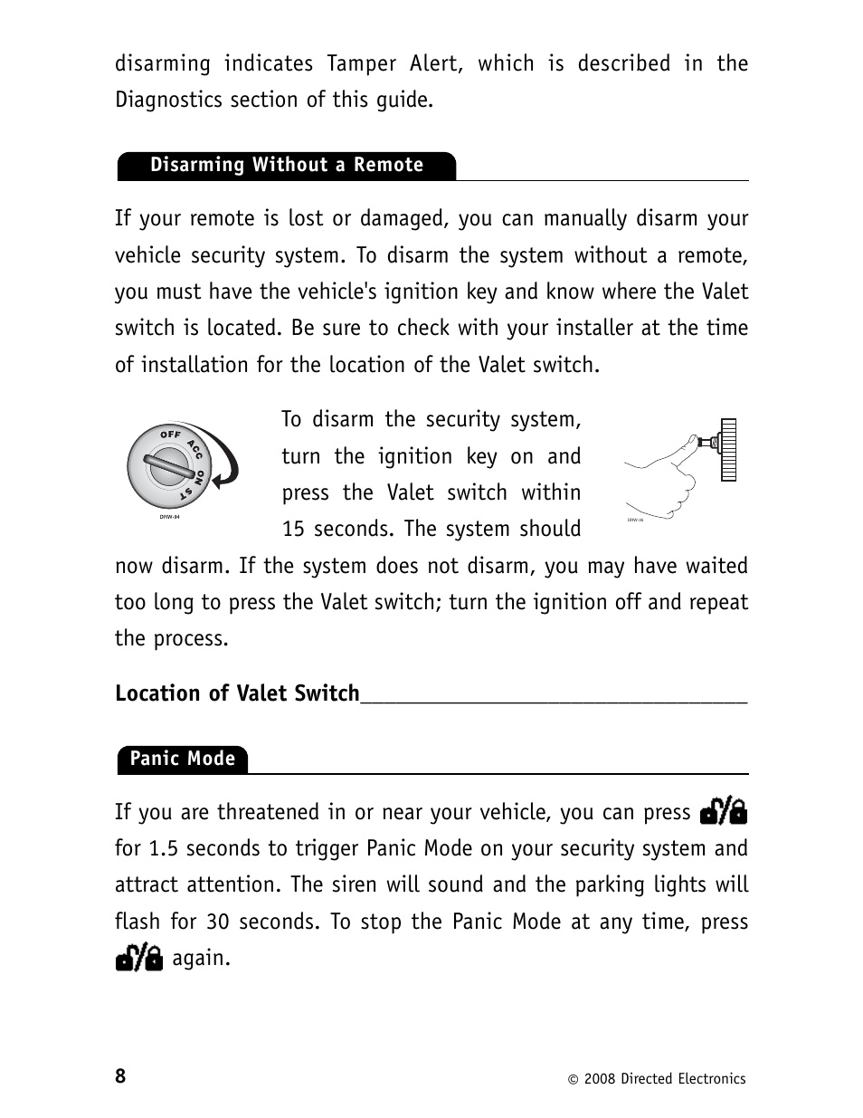 Avital 3100L User Manual | Page 12 / 24