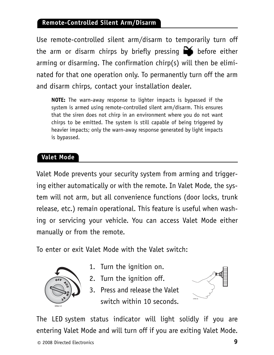 Avital 3100L User Manual | Page 13 / 24