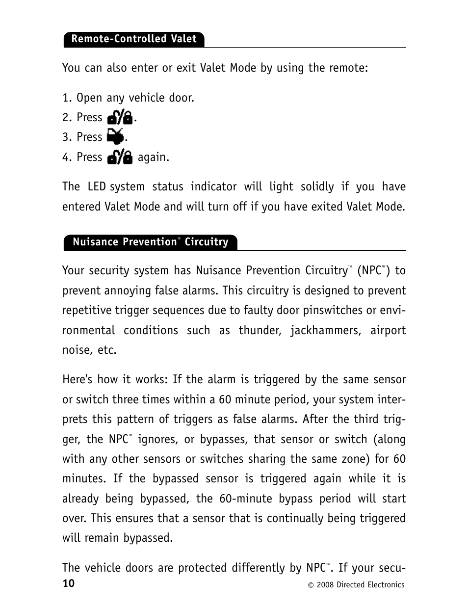 Avital 3100L User Manual | Page 14 / 24