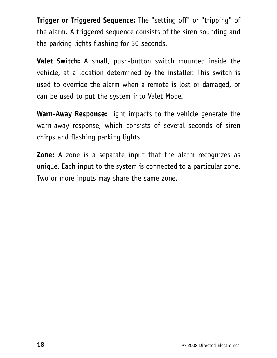Avital 3100L User Manual | Page 22 / 24