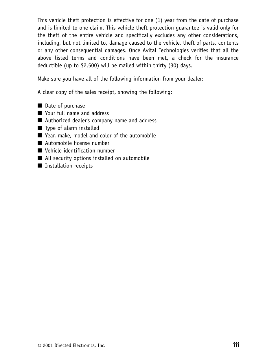Avital 3100L User Manual | Page 4 / 24